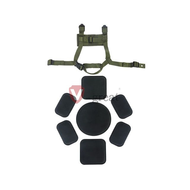 4 points H-back retention and 7 pads